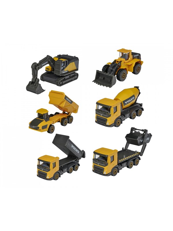 Majorette Volvo Construction 3-pack 7,5c - Met betonmixer Voertuigen