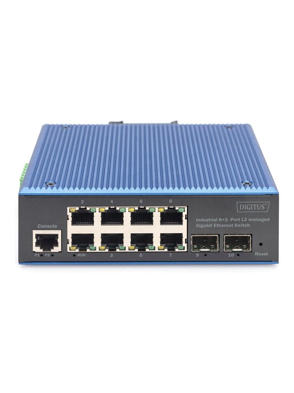 DIGITUS - switch - industrial - 8 ports - Managed