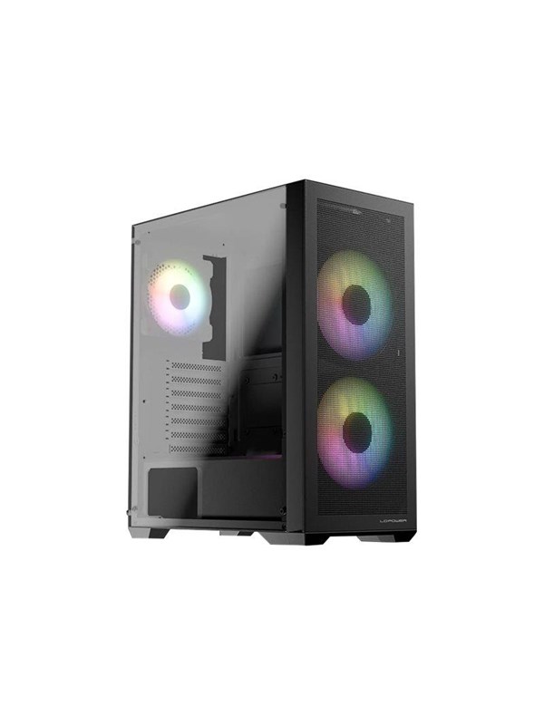LC Power Gaming 717W Meshwork_L Dark - Case - Tower - Zwart