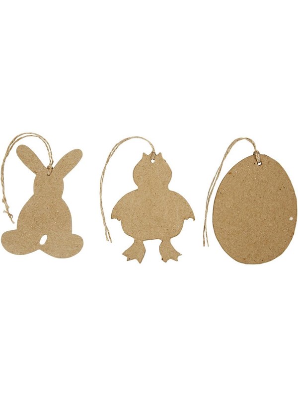 Creativ Company - Easter pendants papier-mâché 6 pcs.