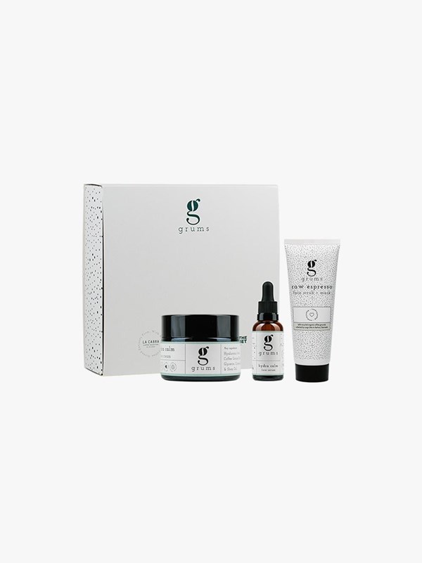 Grums The Facial Box (face scrub + face cream + face ser