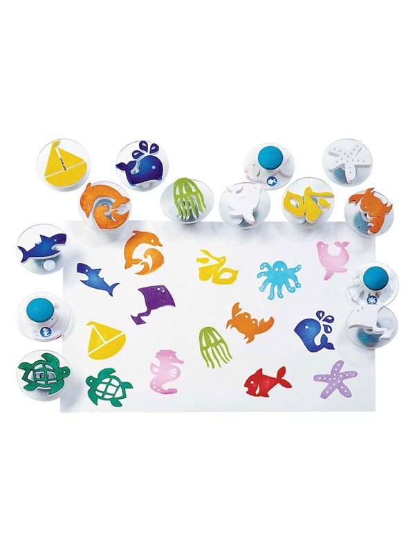 Colorations - Easy Grip Sea Life Stamps 14pcs.