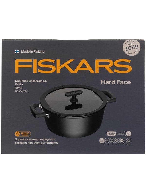 Fiskars Hard Face Pot - 5 L with Lid