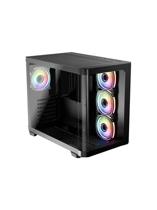 LC Power Gaming 8001B Pro-Storm Dark - Case - Tower - Zwart