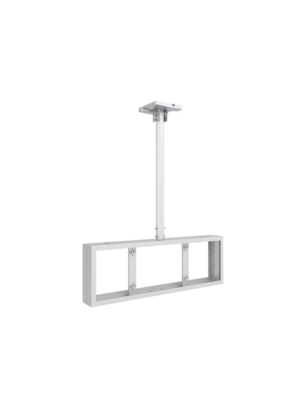 Multibrackets M Pro Series enclosure - back-to-back - for digital signage display - universal theft protect - white RAL 9005 - Max 25 kg - recommended for 37"