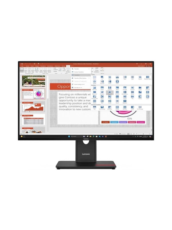 27" Lenovo ThinkVision T27-40 - 1920x1080 (FHD) - 120Hz - IPS - 15W USB-C