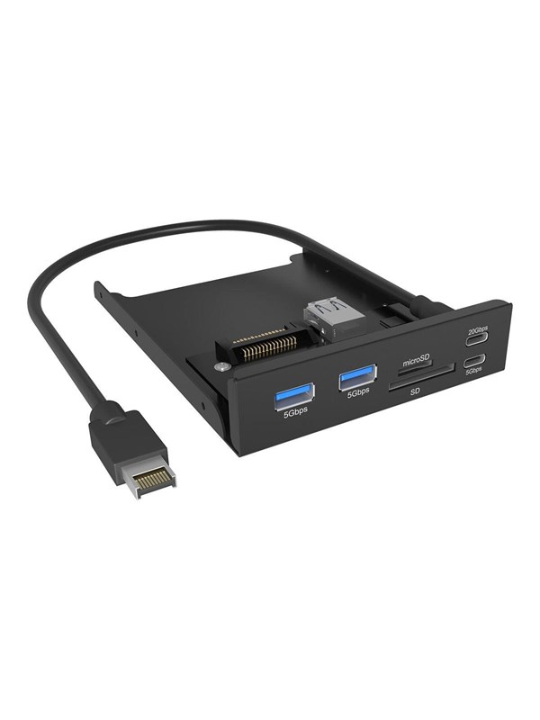 ICY BOX IB-HUB1419-i3 USB hub - 4 - Zwart