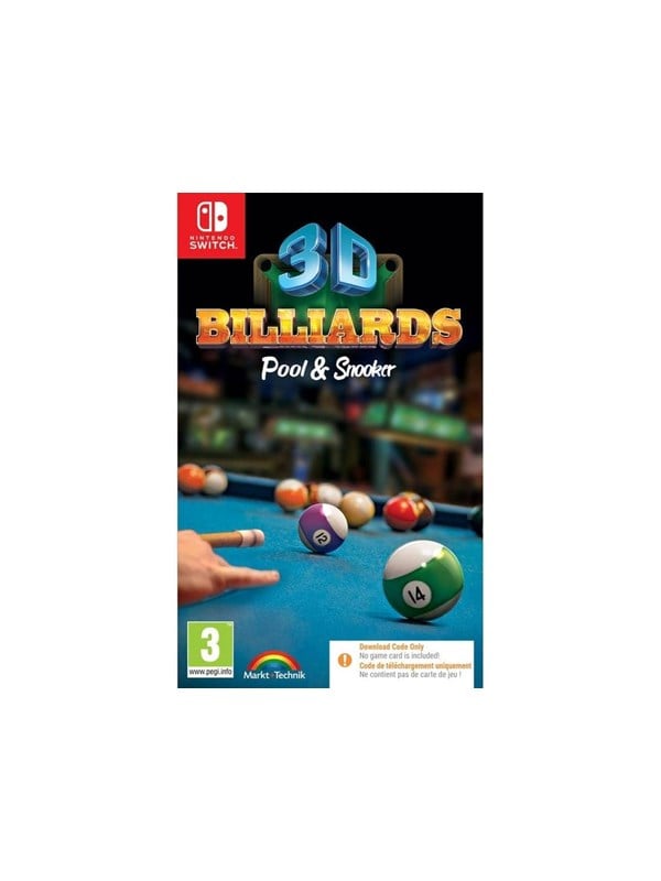 3D Billiards - Pool & Snooker (Code in a Box) - Nintendo Switch - Sport