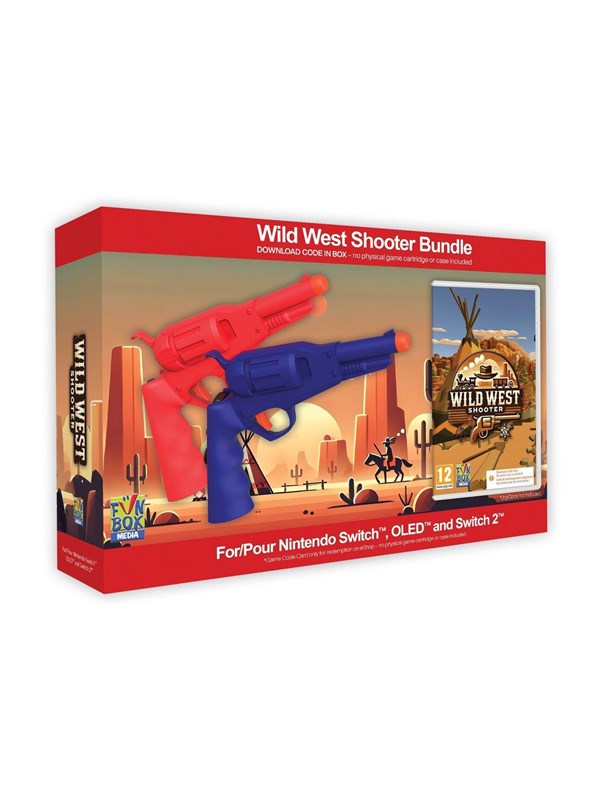 Wild West Shooter Game -Twin Wild West Shooter Revolvers Bundle (Code in a Box) - Nintendo Switch 2 - Schieten