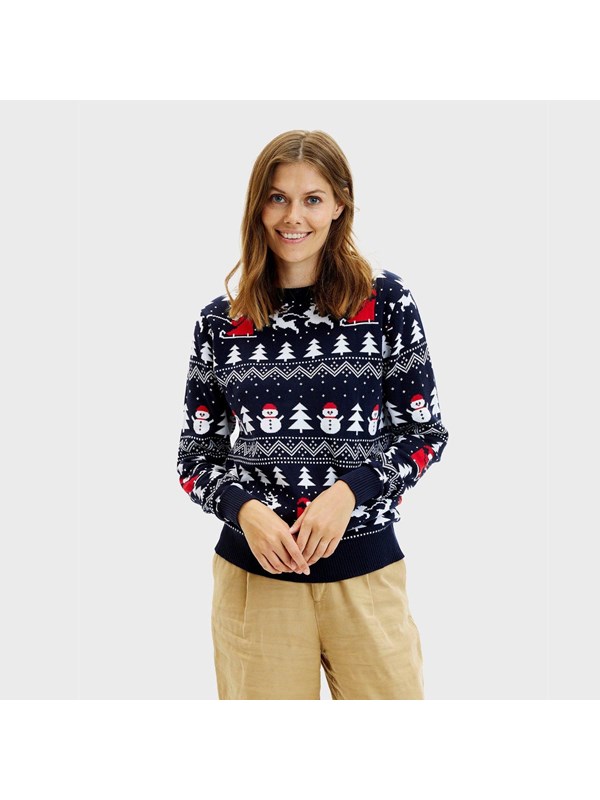 Happy Seasons Foute Kersttrui Dames & Heren - Christmas Sweater - 100% Biologisch Katoen - Mannen & Vrouwen "Stijlvol Kerst" Maat S/M
