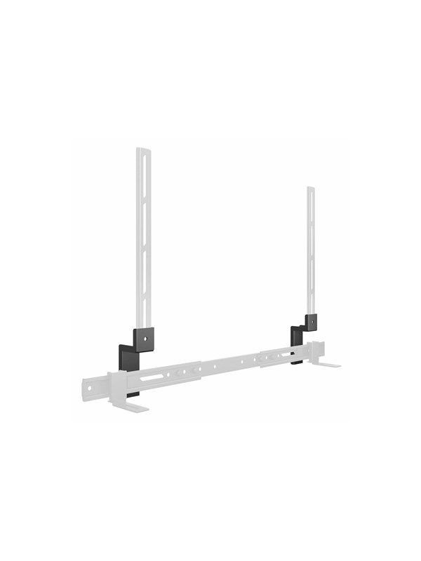 Multibrackets M mounting component - for flat panel / sound bar / video bar - universal - black - Max 10 kg - recommended for 110"