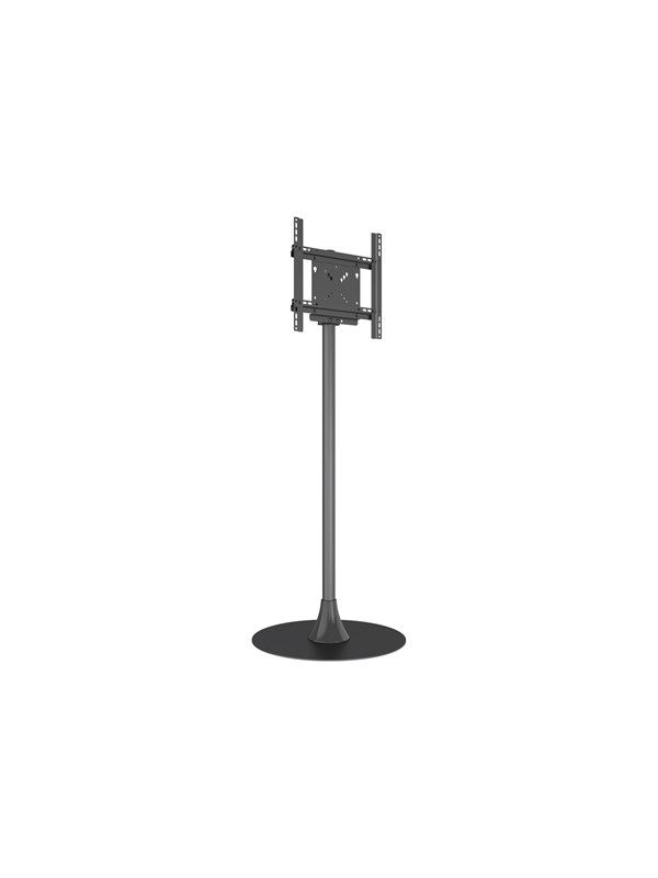 Multibrackets M Pro Series stand - modular - for LCD display - single pole round floor base - black - Max 50 kg - recommended for 65"