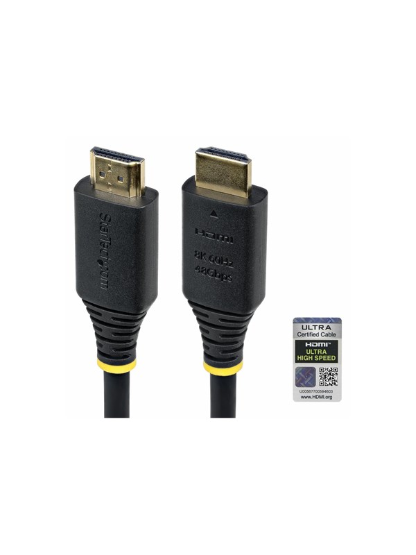 StarTech.com 2m Gecertificeerde Ultra High Speed HDMI Kabel, 8K 60Hz/4K 120Hz, HDMI 2.1 Kabel met HDR10+ / eARC, 48Gbps, 8K HDMI Kabel voor Monitor/TV/Scherm