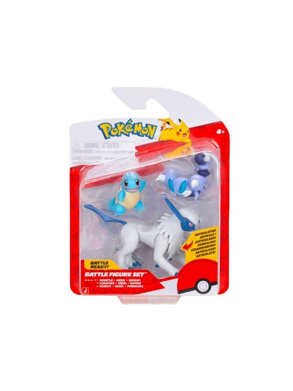 Pokemon - Battle Figure Set (3PK: Squirtle #1, Skorupi, Absol) W26
