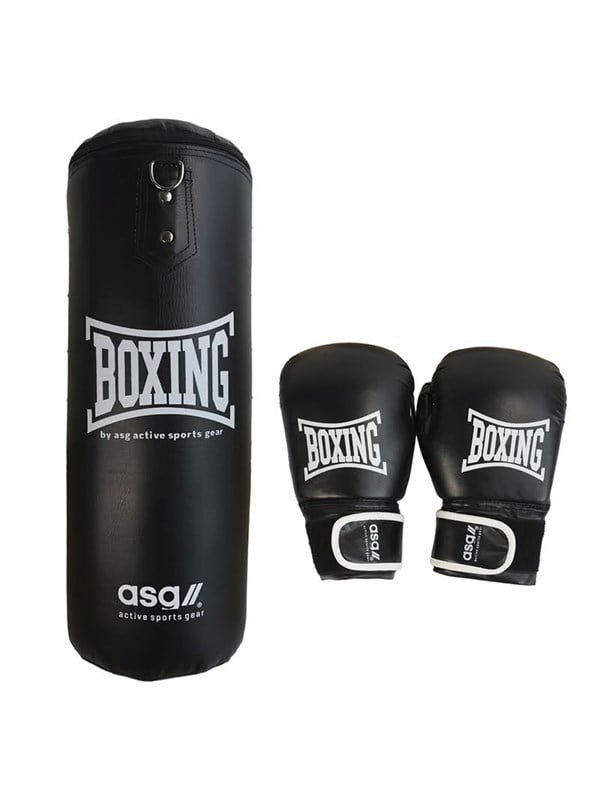 ASG Boksesæt Junior 18 kg. - Sort/Hvid