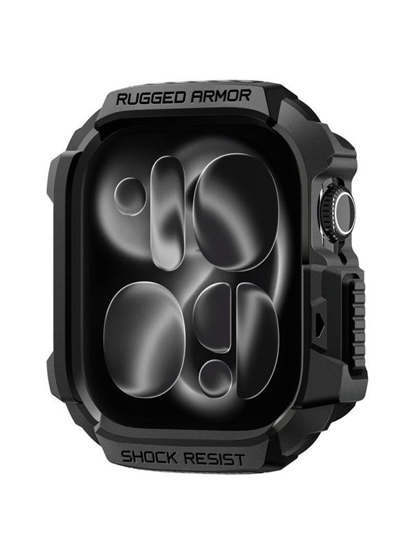 Spigen Rugged Armor 2 Hoesje - Geschikt voor Apple Watch 11/10 42MM - Bumper Case Matte Zwart