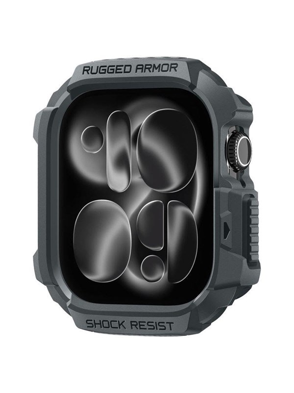 Spigen Rugged Armor 2 Hoesje - Geschikt voor Apple Watch 11/10 46MM - Bumper Case Matte Grijs