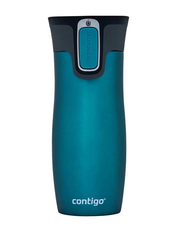 Contigo West Loop Autoseal thermosbeker, roestvrijstalen isoleerbeker, koffiebeker-to-go, BPA-vrij, lekvrije beker-to-go met Easy-Clean-deksel, houdt tot 5 uur warm, 470 ml | Biscay Bay