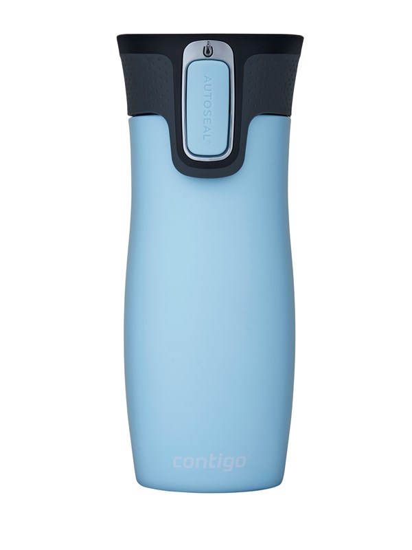 Contigo West Loop Autoseal thermosbeker, roestvrijstalen isoleerbeker, koffiebeker-to-go, BPA-vrij, lekvrije beker-to-go met Easy-Clean-deksel, houdt tot 5 uur warm, 470 ml | Iced Aqua