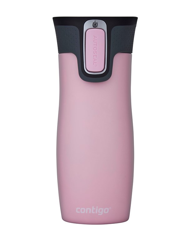 Contigo West Loop Autoseal thermosbeker, roestvrijstalen isoleerbeker, koffiebeker-to-go, BPA-vrij, lekvrije beker-to-go met Easy-Clean-deksel, houdt tot 5 uur warm, 470 ml | Millenial Pink