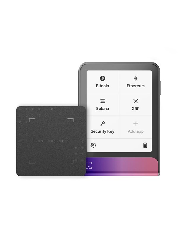 Ledger Flex – Crypto Hardware Wallet met Touchscreen – 15.000+ Coins & NFT’s – Bluetooth, USB-C & NFC – Incl. Ledger Recovery Key - Crimson Magenta
