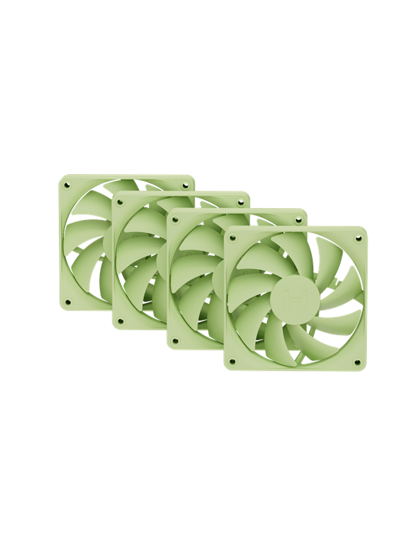 HYTE FA12 FAN - (Matcha Milk / Green) 4-pack - Case ventilator - 120mm - Green - 28 dBA