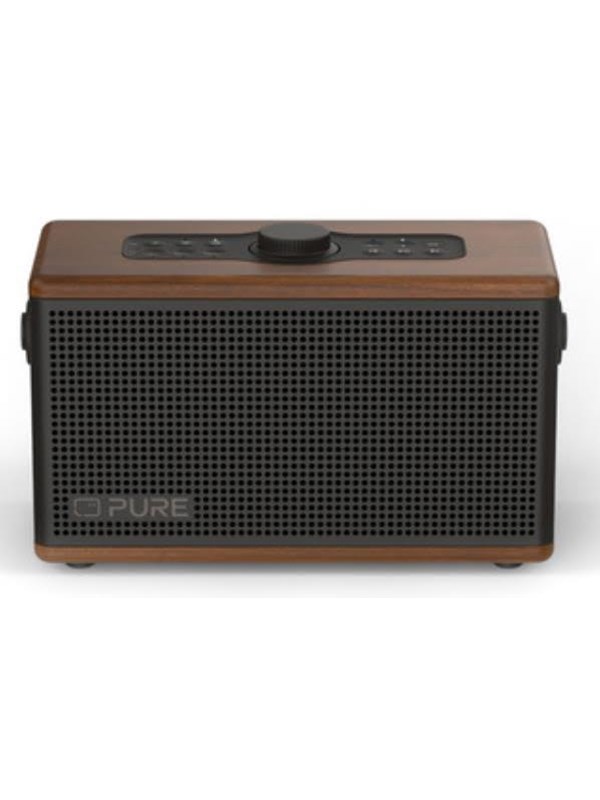 Pure Classic Aura - De draagbare Bluetooth-luidspreker met sfeerverlichting, Koffie bruin/Walnoot