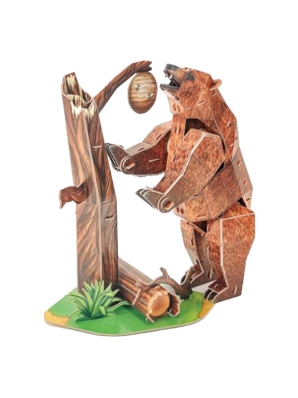 Cubic Fun National Geographic 3D-puzzel Bruine Beer - 88 stukjes - 8+ jaar