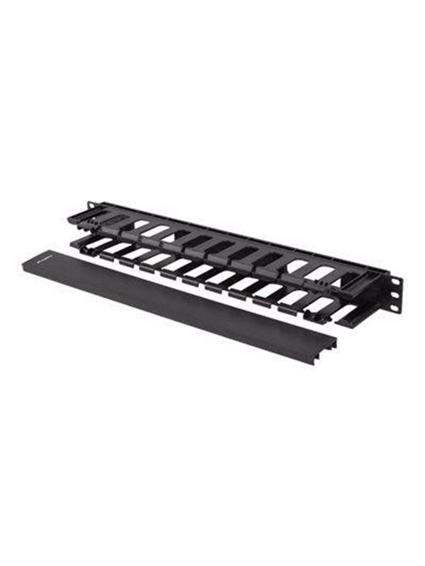Lanberg - rack cable organiser - plastic type A - 1U
