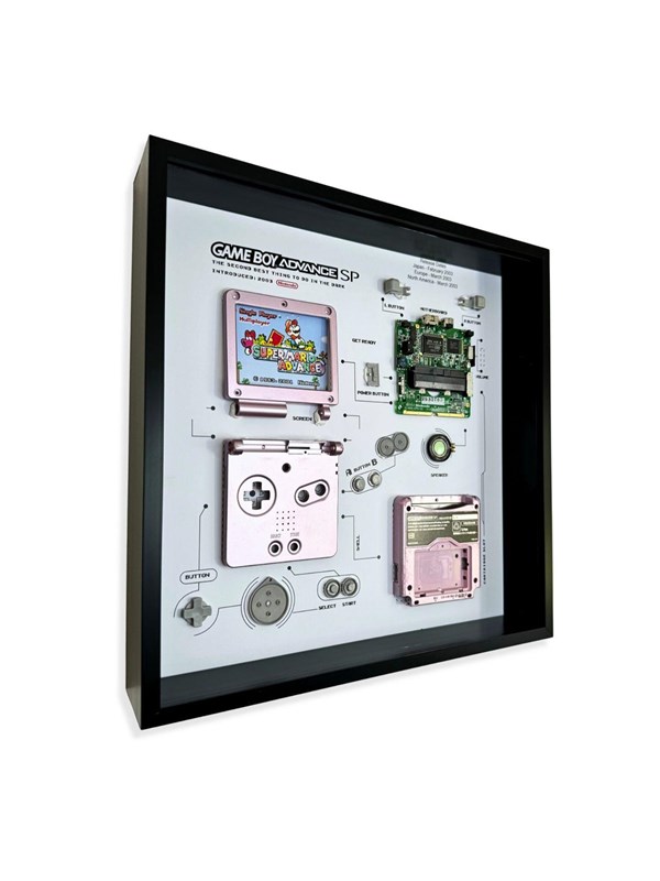 GRC - Retro Art Nintendo Gameboy SP Console Display - Afbeelding
