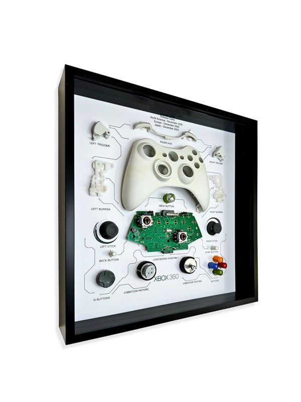 GRC - Retro Art Microsoft Xbox 360 Wireless Controller Display - Afbeelding
