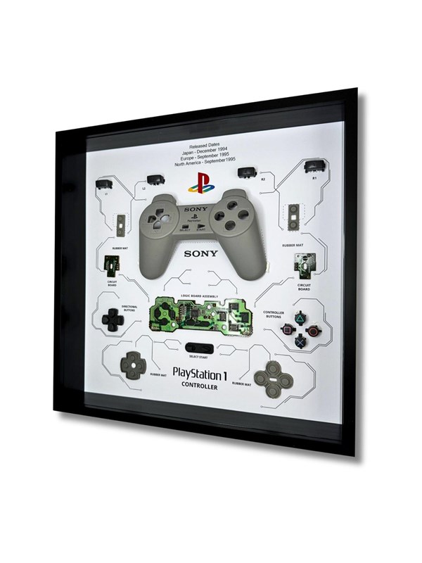 GRC - Retro Art Sony PS1 Controller SCPH-1080/SCPH-1 Display - Afbeelding