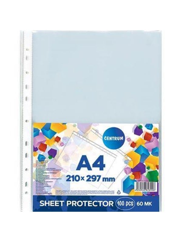 CENTRUM Plastic pocket A4 60 micron 100 pcs.