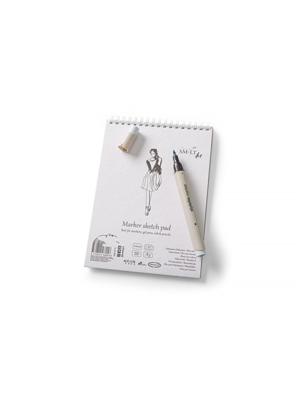 SMLT Drawing pad MARKER paper. A5. 100g.