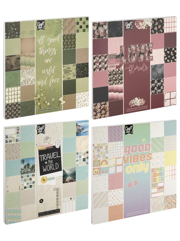 Creative Craft Group Block Design 25*25cm. 24 sheets 250g.