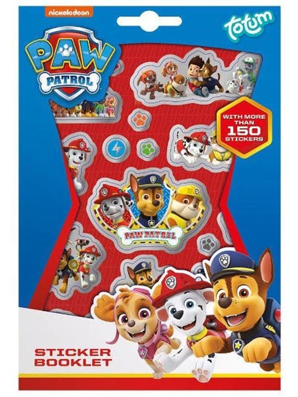 PAW Patrol - Stickerboekje - 150 Stickers op 4 Bladen