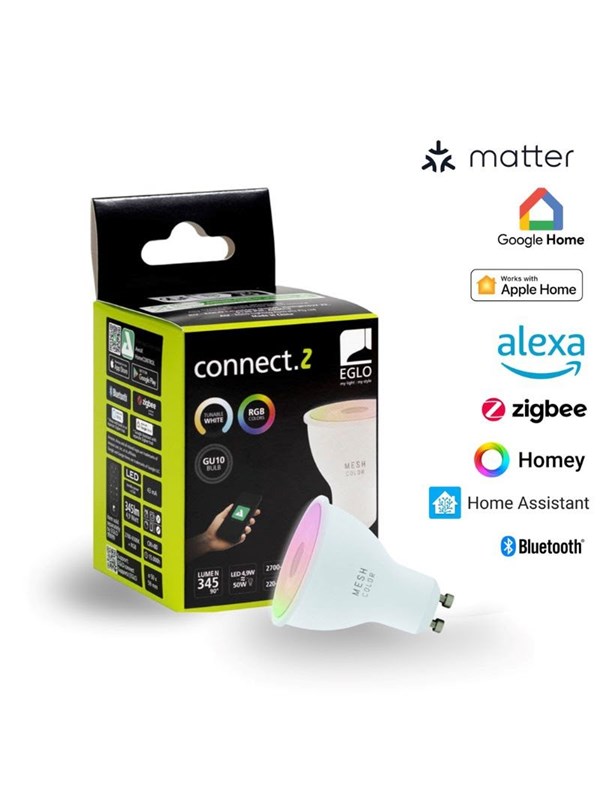 EGLO GU10 LED-Z MATTER RGB/CCT 4.9W 420lm opal
