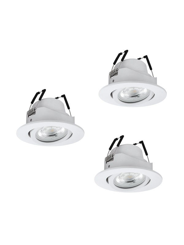 EGLO SALICETO-Z dowlights Ø88 RGB/CCT 3X490lm, white
