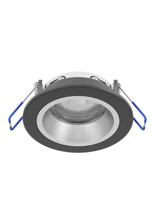 EGLO YEBRA-Z MATTER recessed spot Ø87 RGB/CCT 490lm black/silver