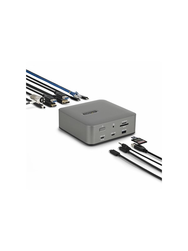 StarTech.com Thunderbolt 5 Universeel Docking Station, Multi-Display Hub, 8K 60Hz of 4K 144Hz, 120Gbps Bandwidth Boost, 140W PD, 30W Phone Charging, USB 10Gbps, 2.5G LAN