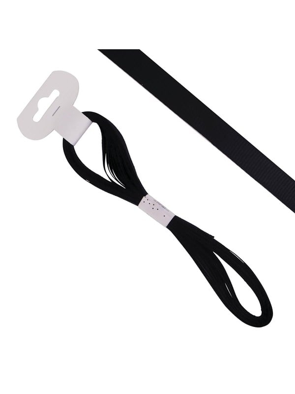 SCANSEASON Gift ribbon ribbed 10mm*10meter BLACK