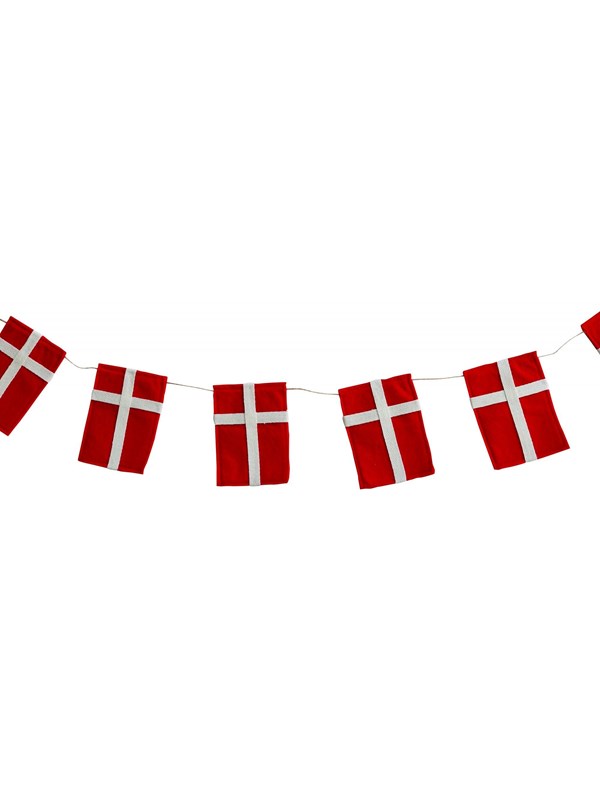 SCANSEASON Flag garland Felt 16 flags 3 meters.