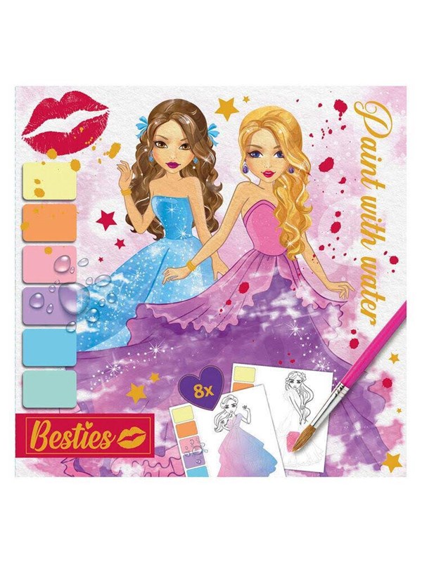 Creative Craft Group BESTIES Paint with water 20*20cm. 8 sheets