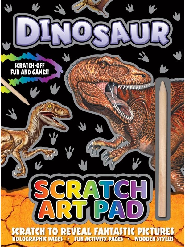 Alligator DINOSAURUS Scratch Art Pad