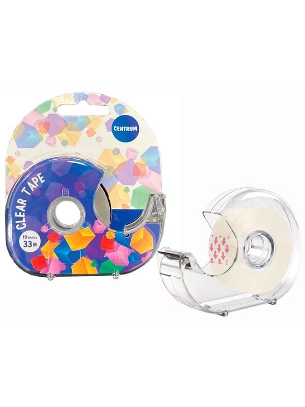 CENTRUM Tape 19*33M w. dispenser. Blister card