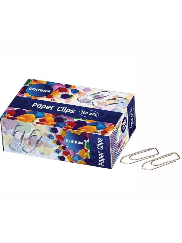 CENTRUM Clips 28mm metal 100 pcs. blank.