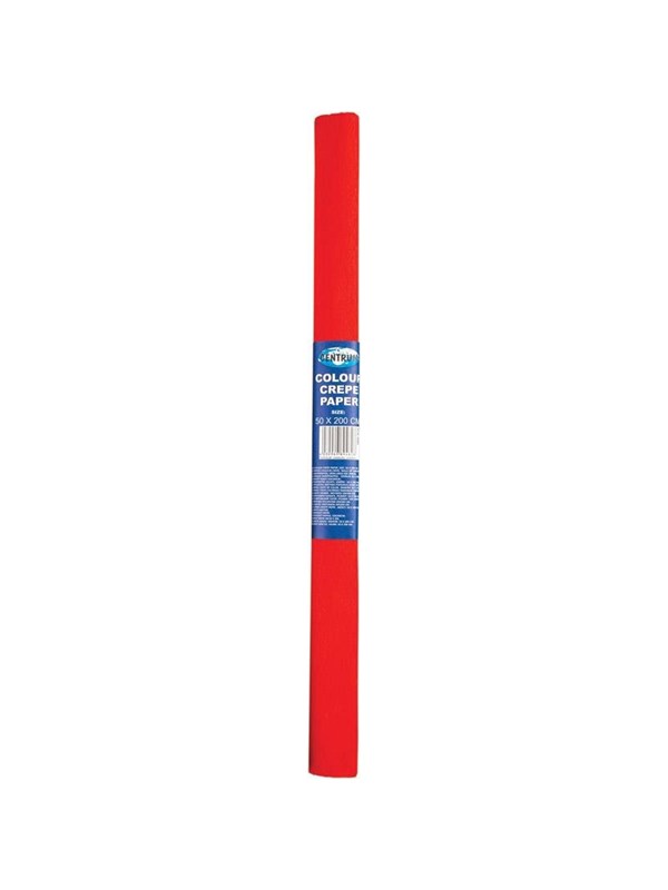 CENTRUM Crepe Paper 50cm*2m. RED.10 rolls.