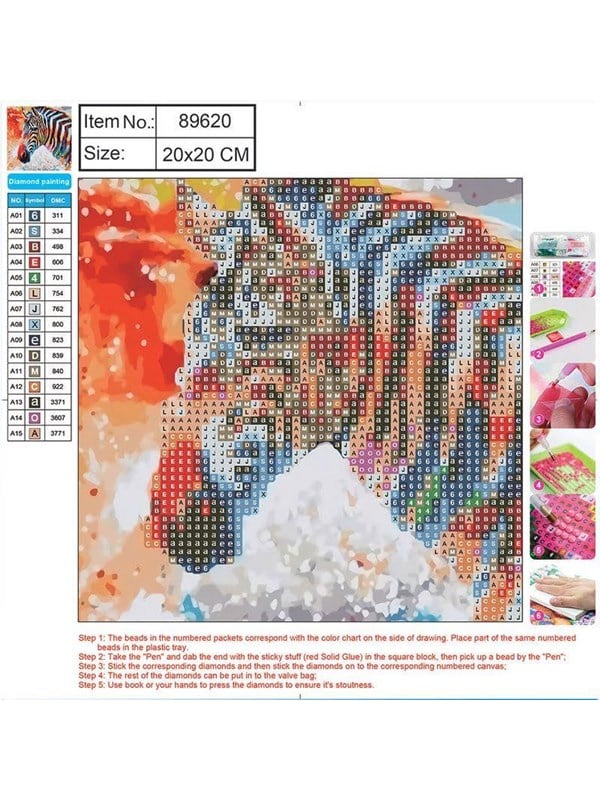 CENTRUM Diamond Painting 20*20cm. Zebra