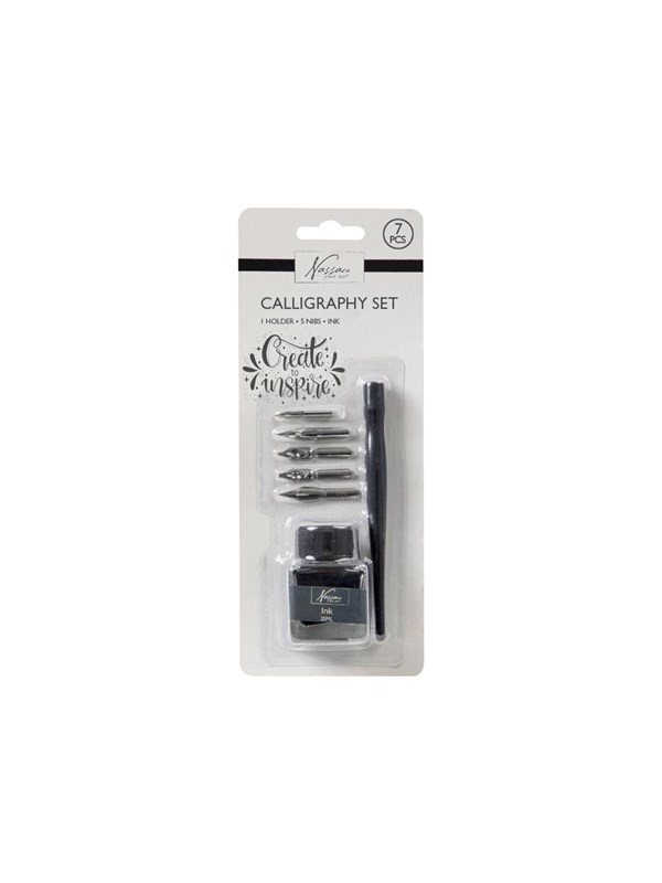 Creative Craft Group Calligraphy set with ink 7 pieces