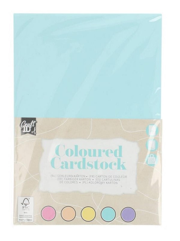 Creative Craft Group Cardboard A5 220 g. 25 sheets assorted. colors